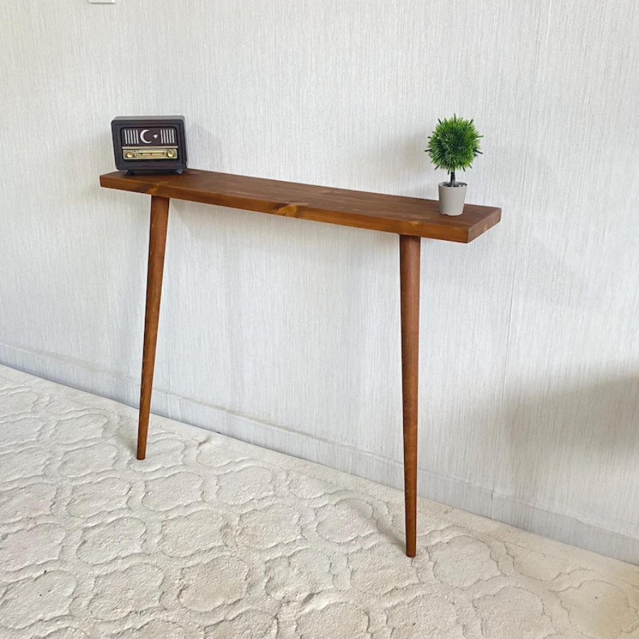 Carpentray 100cm Long Entryway table Console Table, With shelves