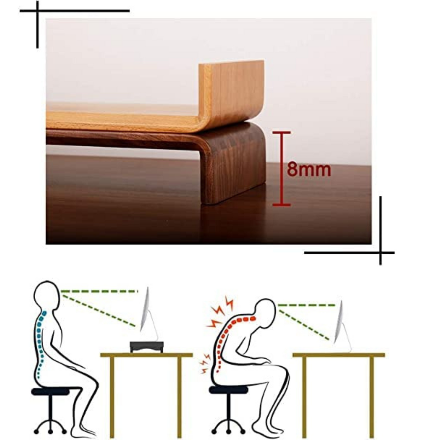 Carpentray Wooden Monitor Riser (Standard)