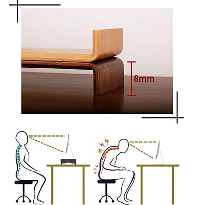 carpentray wooden monitor riser (standard)