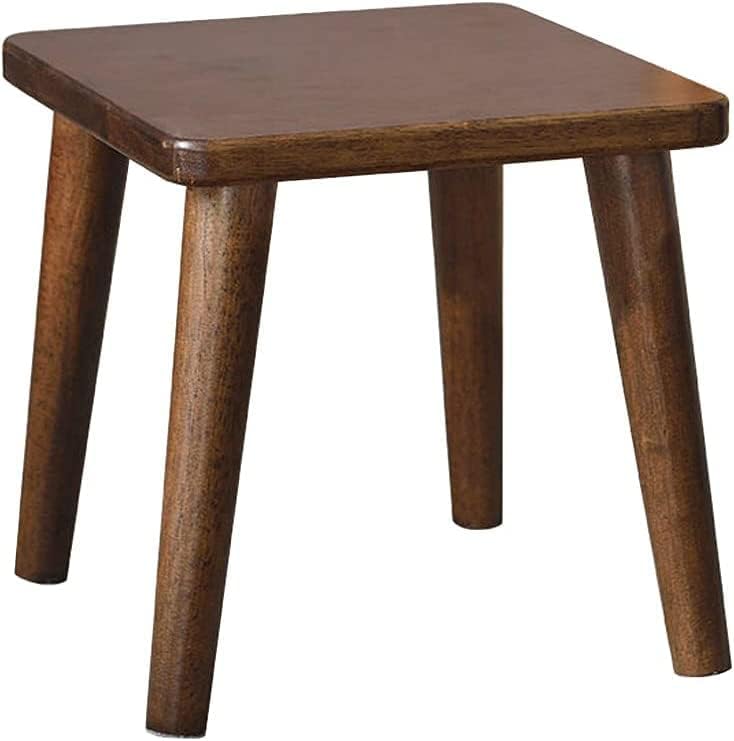 Carpentray Wooden Sitting Stool 11 Inches for Home | Wooden Square Stool Sheesham Wood Table Stool for Bedroom