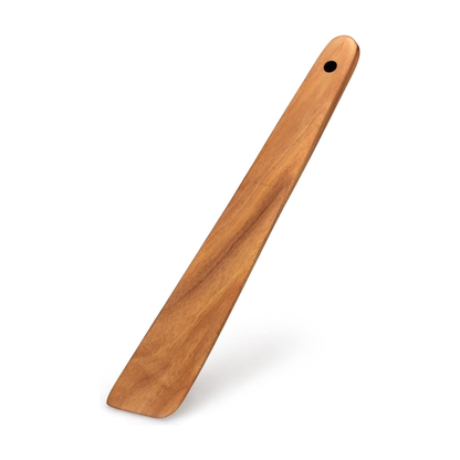 carpentray set of 1 / 12 inch teak wood spatula for cooking non toxic kitchen utensil scraper spurtle kitchen tools flat