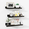 Carpentray 16 Inch Woden Wall Shelf Set of 3 (Black)Carpentray Home