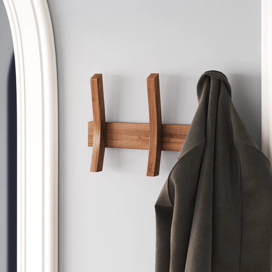 Carpentray Wooden Wall Hooks with 3 Hooks,