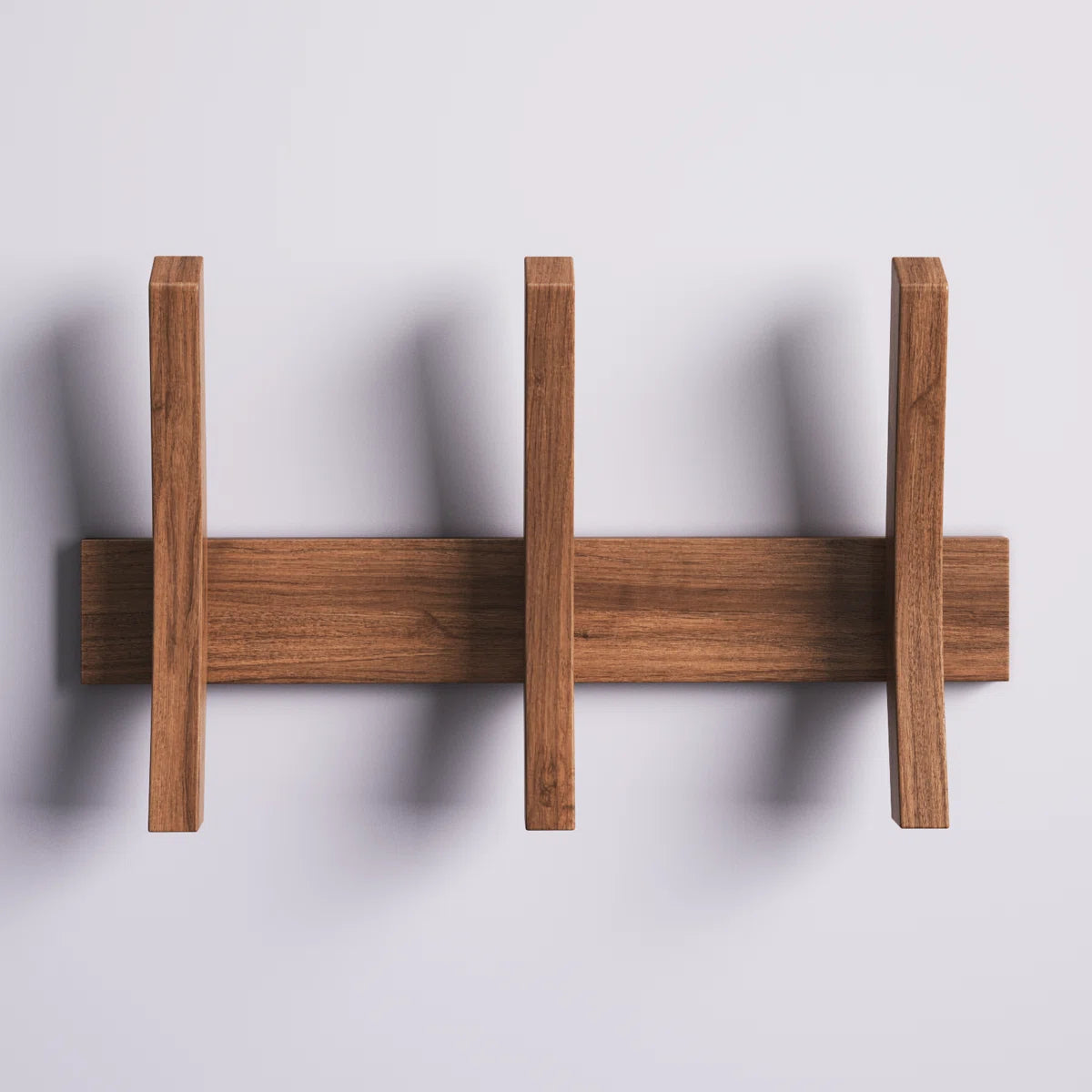 carpentray wooden wall hooks with 3 hooks,