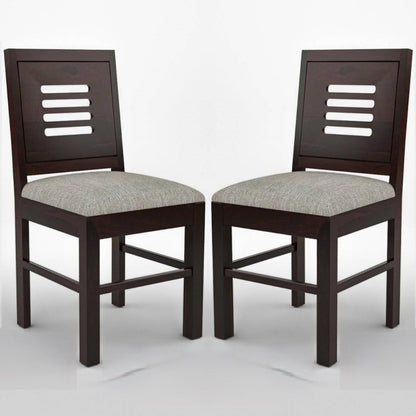 carpentray furniture sheesham wooden 2 dining chair soft cusion set of 2 for living room