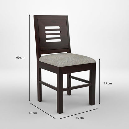 carpentray furniture sheesham wooden 2 dining chair soft cusion set of 2 for living room