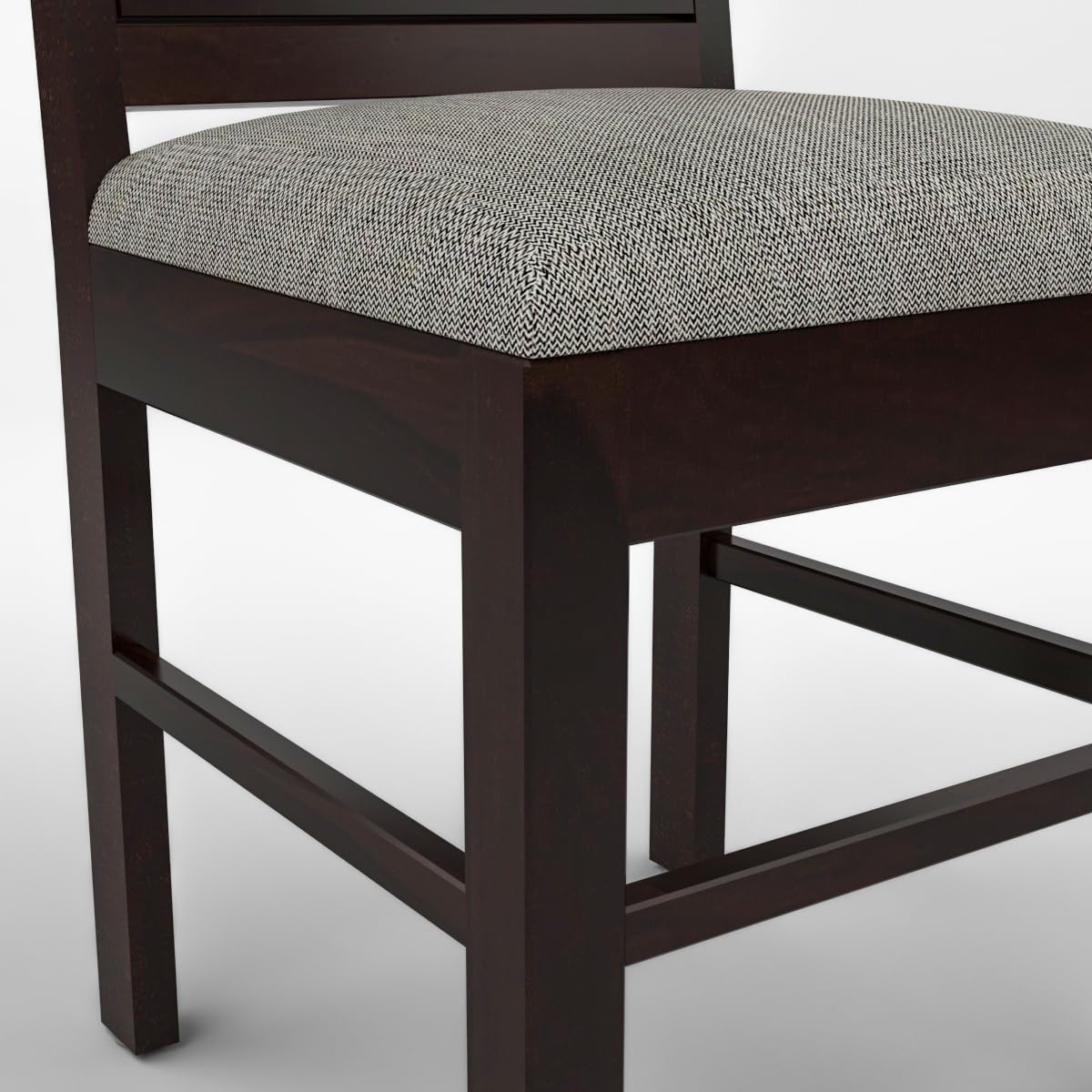 carpentray furniture sheesham wooden 2 dining chair soft cusion set of 2 for living room