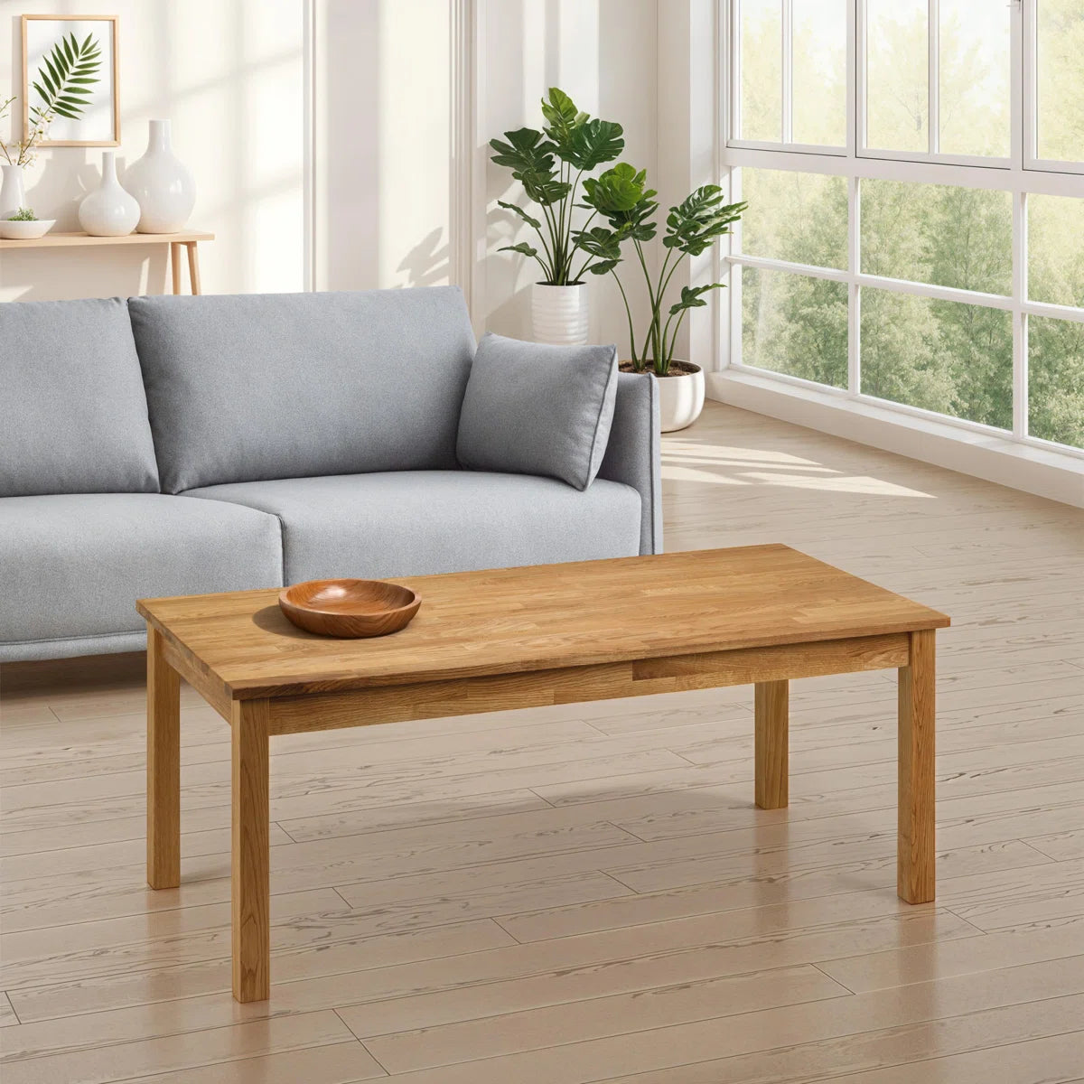 carpentray wooden rectangle coffee table