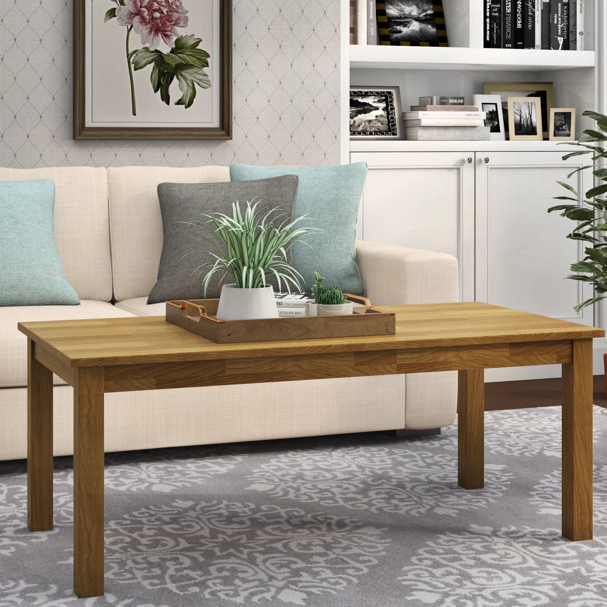 Carpentray Wooden rectangle Coffee Table