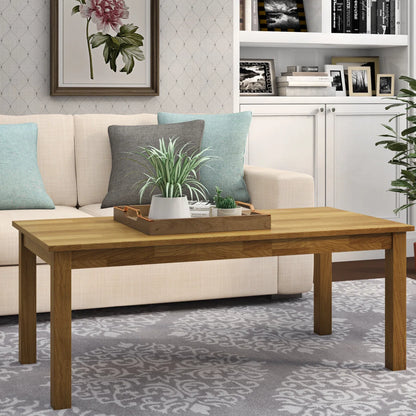 carpentray wooden rectangle coffee table