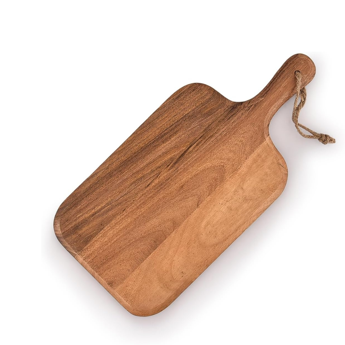 Carpentray Mango Wood Cutting Board With Grip Handle (15" x 7")