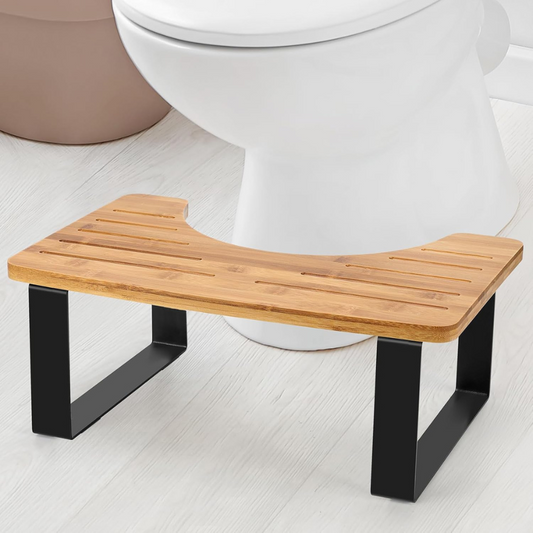 Carpentray Bathroom Stool,Bamboo Toilet for Bathroom,Toilet Stools,Potty for Pooping