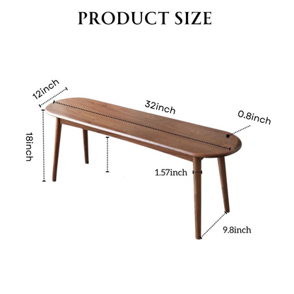 carpentray 80cm long wooden bench