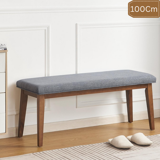 Carpentray 100cm Long Bench for Entryway (Bench, Grey)