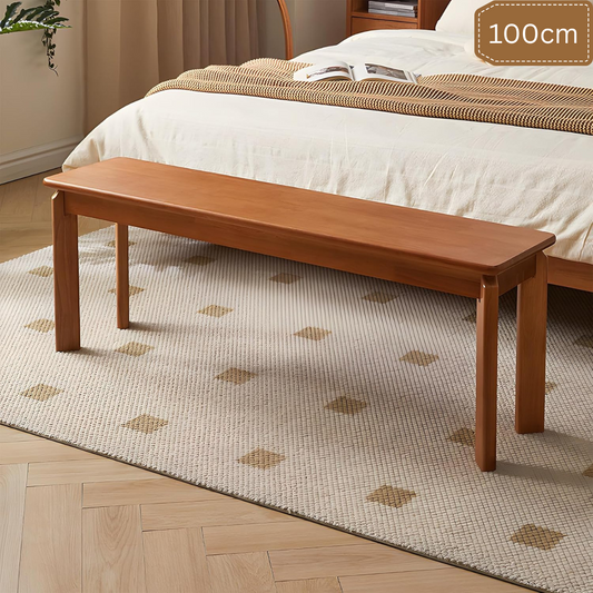 carpentray 100cm Long Solid Sheesham Wood Dining Bench for Living Room