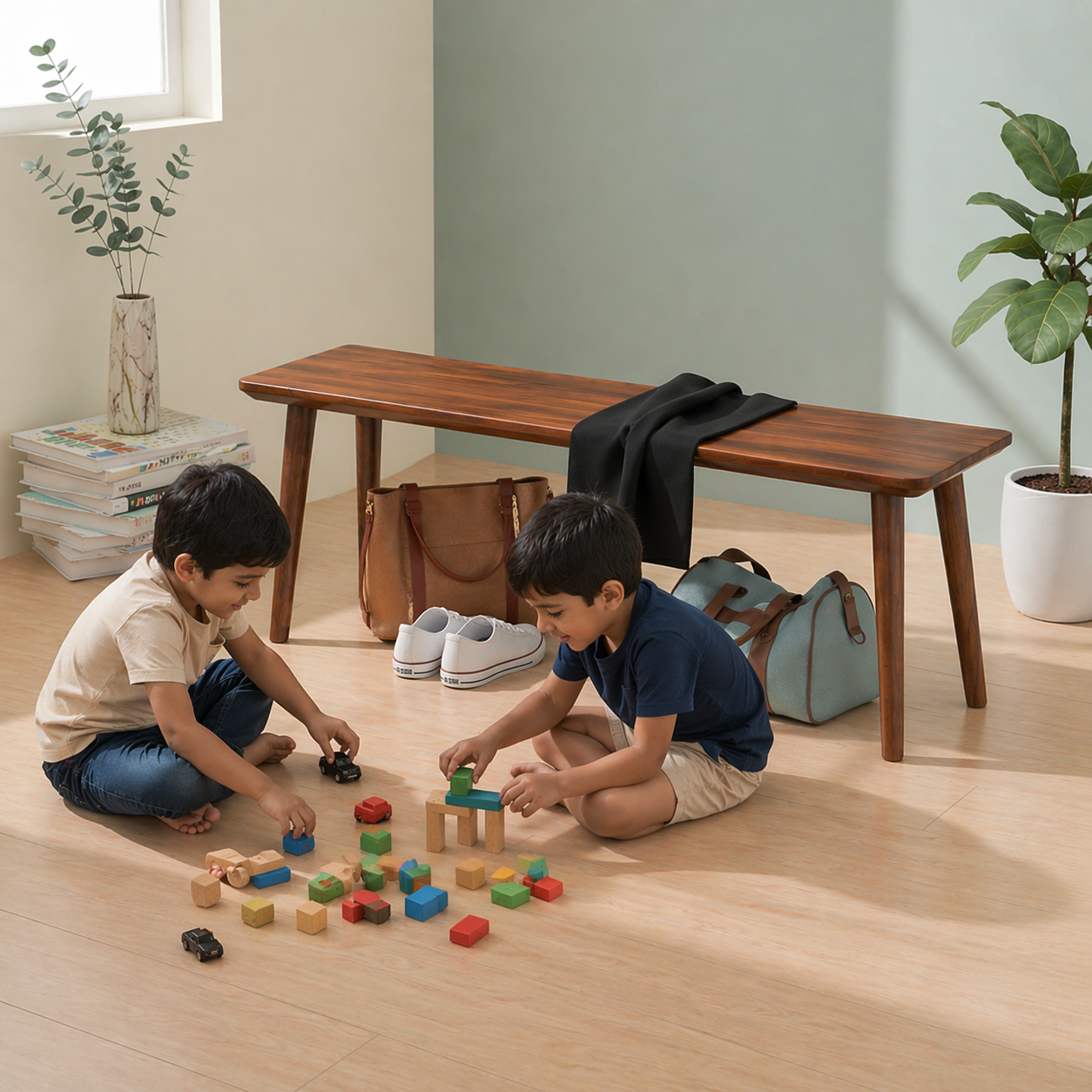 Carpentray 120cm Seating Bench (Walnut)