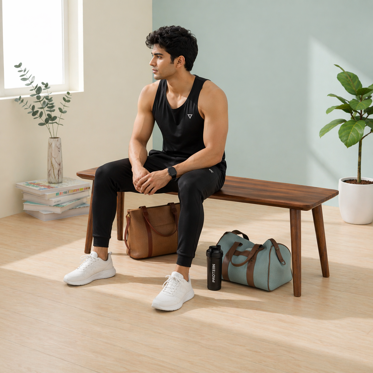 carpentray 100cm seating bench (walnut)
