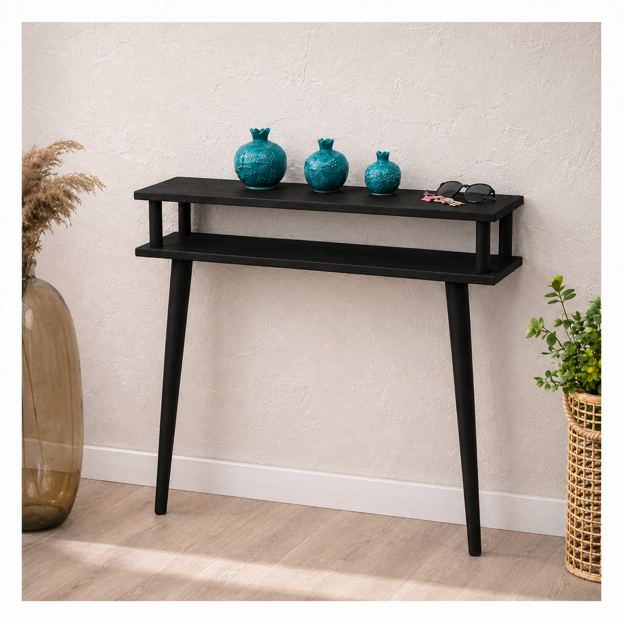 arpentray solid wood console table for living room & entryway |