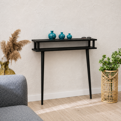 arpentray solid wood console table for living room & entryway |