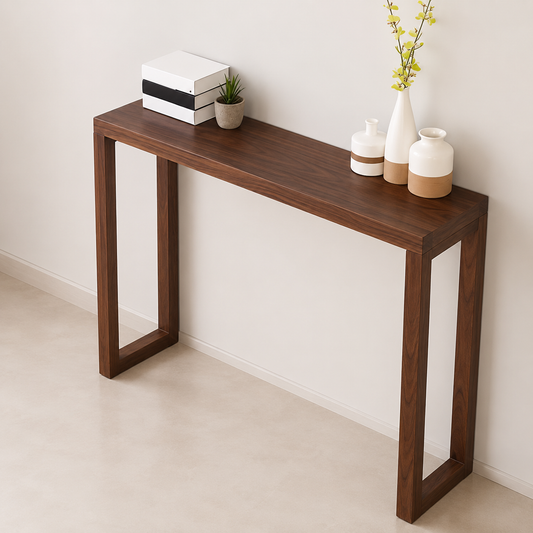 Carpentray 100cm Long Solid Sheesham Wood Console Table Entryway & Hallway Table