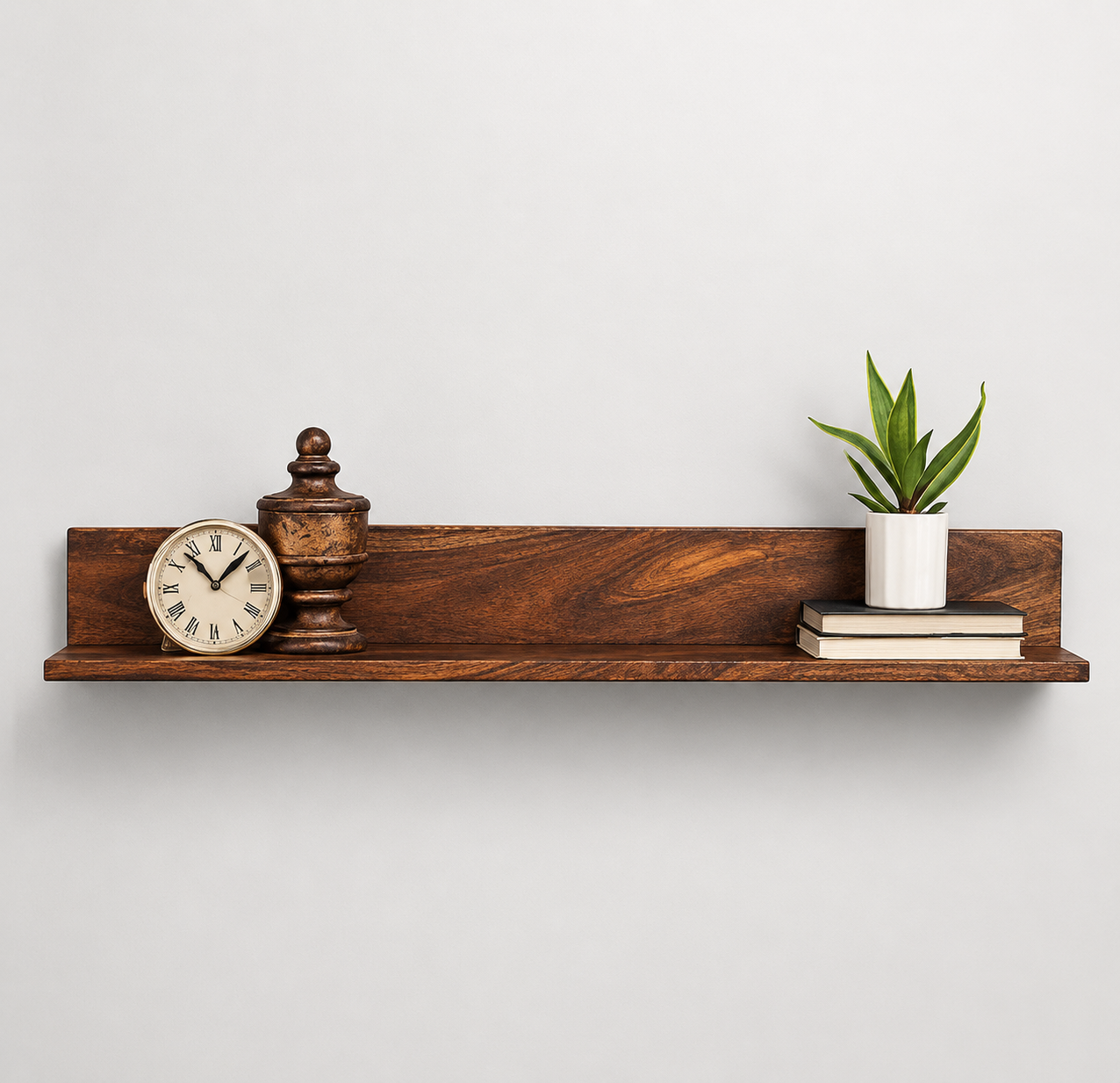 carpentray 22 Floating Shelf for Wall Natural Walnut Wood Wall Shelves