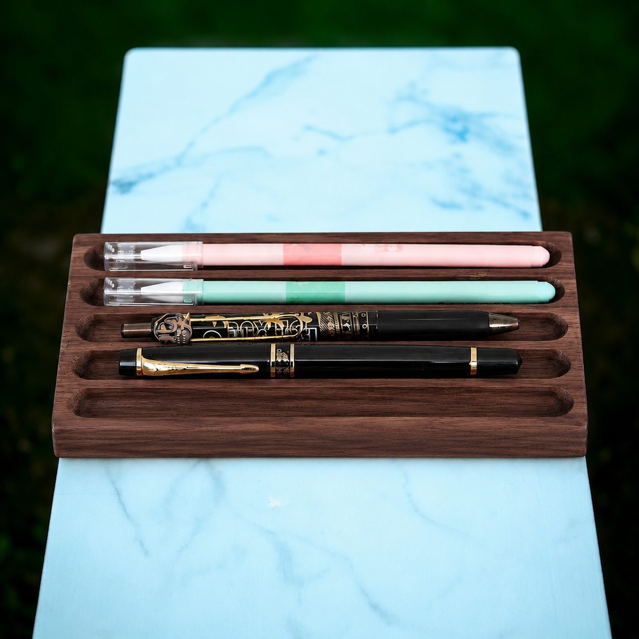 Carpentray Wooden Pen Tray