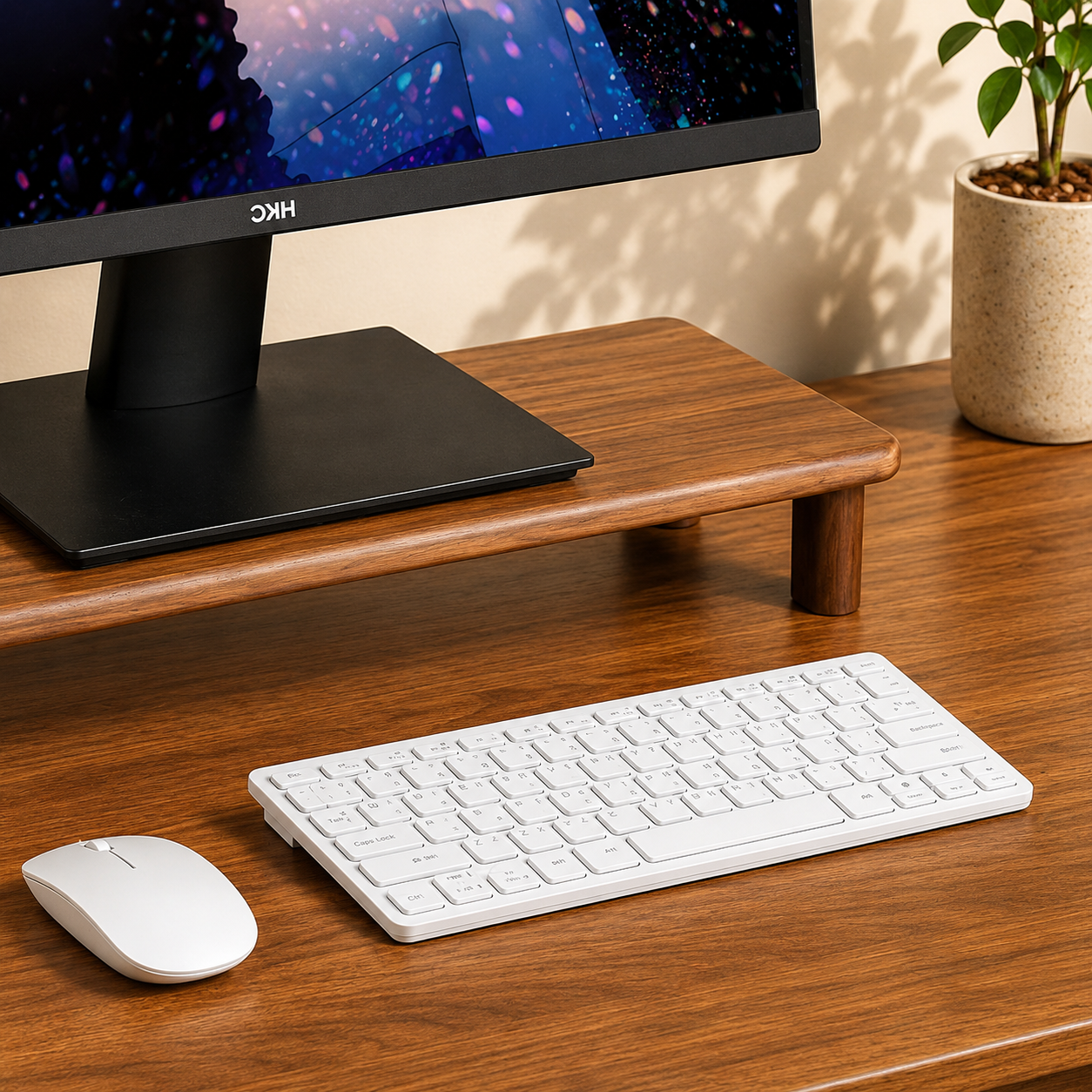Carpentray 66cm Long Premium Wooden Monitor Stand