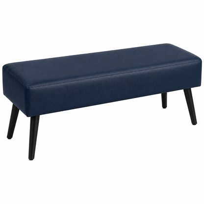carpentray 150cm long premium wooden bench with waterproof cushion (blue)