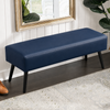 Carpentray 120cm Long Premium Wooden Bench With WaterProof Cushion (Blue)Carpentray Home