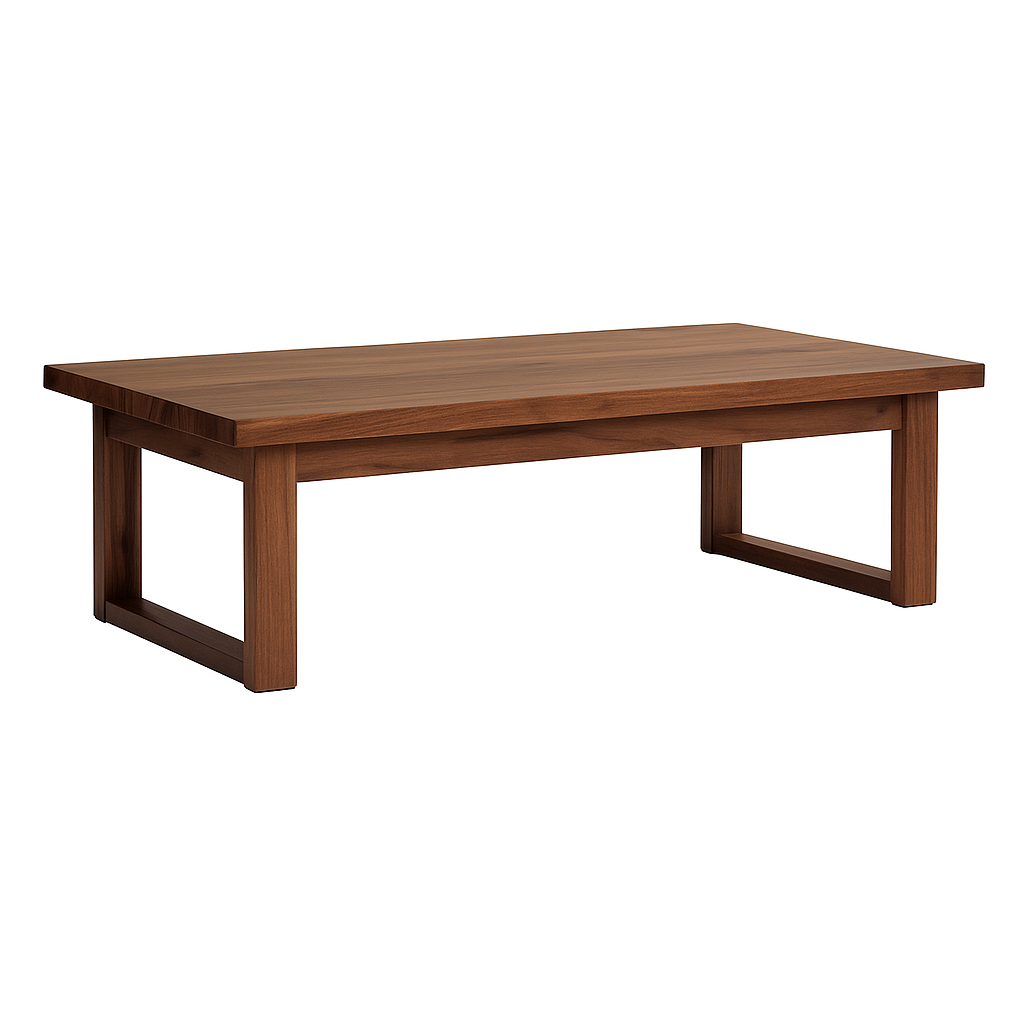 carpentray wooden rectangle shape coffee table (8q)
