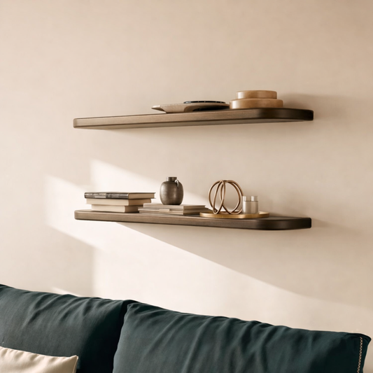 Carpentray 36 inch Long Wood Floating Shelves Wall Mounted Walnut Finish