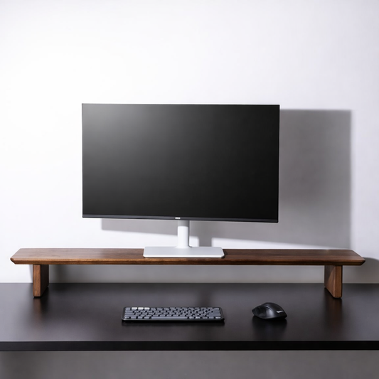 Carpentray 120Cm long Wooden Monitor Riser (Brown)