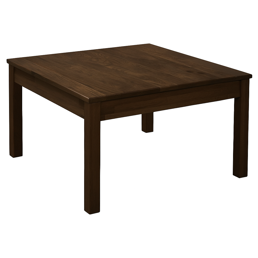 carpentray square wooden coffee table walnut