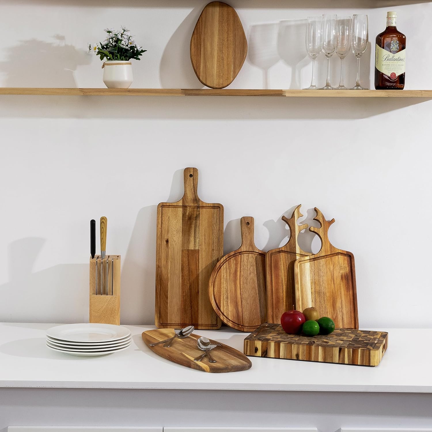 carpentray long wooden cutting board with handle