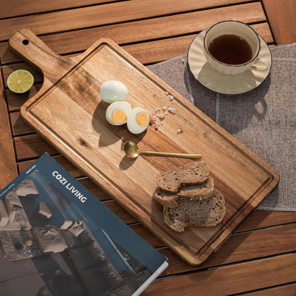 carpentray long wooden cutting board with handle