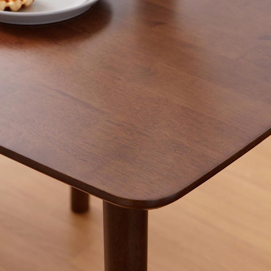 carpentray 28" inch malaysian oak square wooden dining table/small solid wood kitchen desk (walnut)