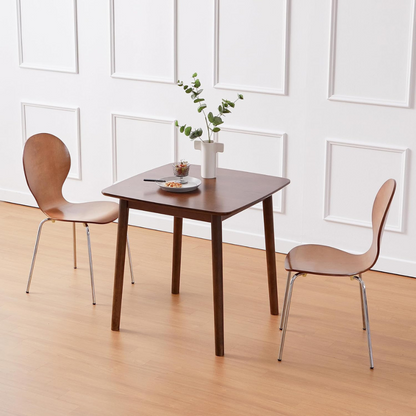 carpentray 35" inch square wooden dining table