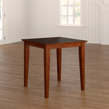 carpentray 30 inch square wooden dining table (brown)