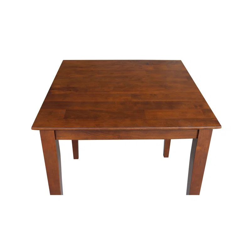 carpentray 30 inch square wooden dining table (brown)