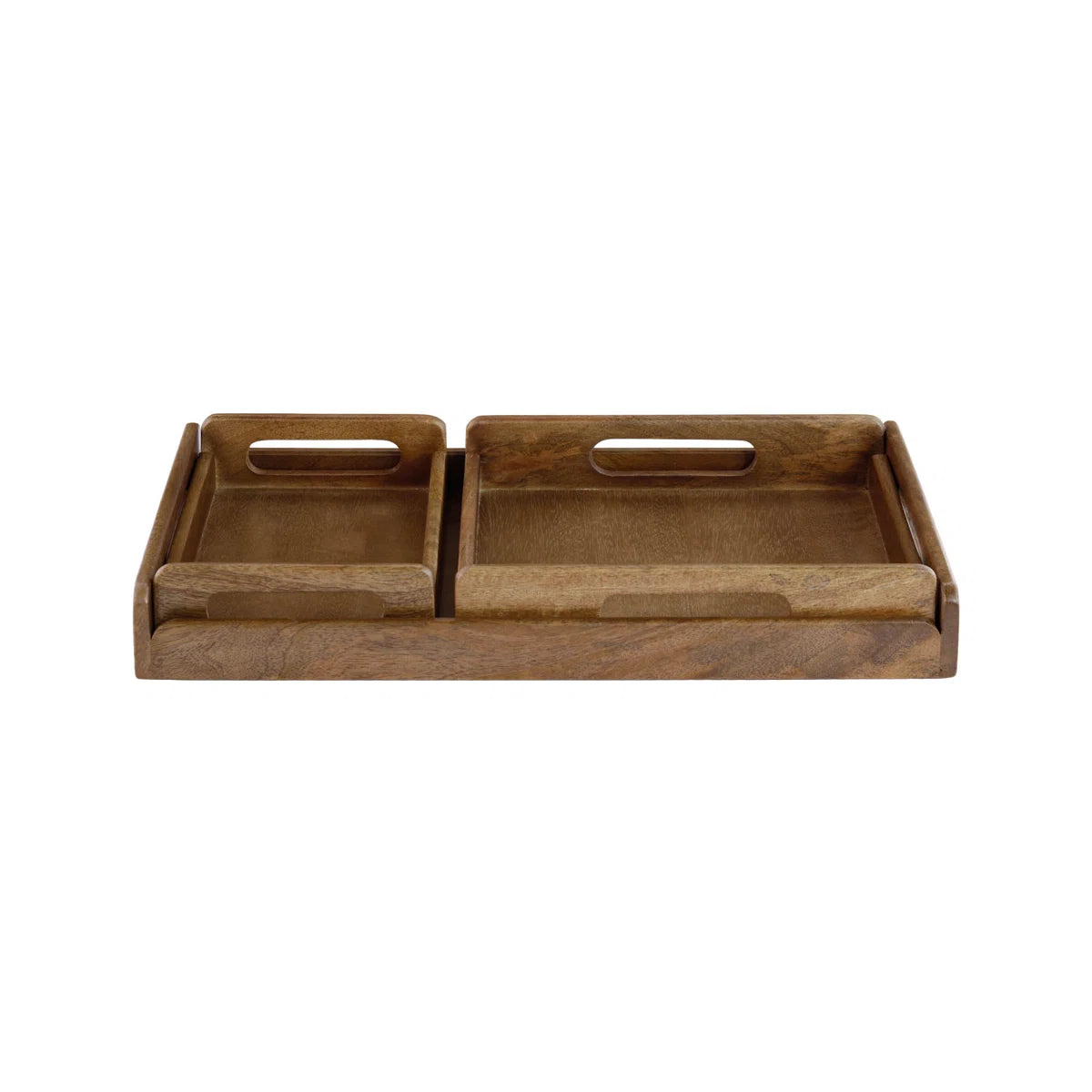 carpentray set of 3 wooden serving tray set