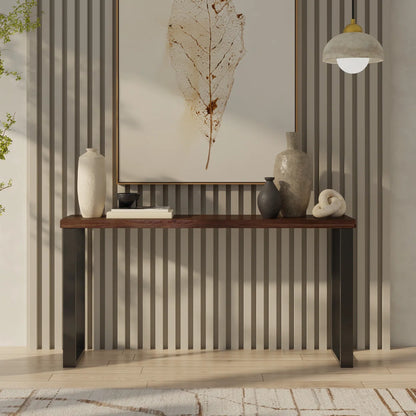 carpentray 100cm long wooden console table