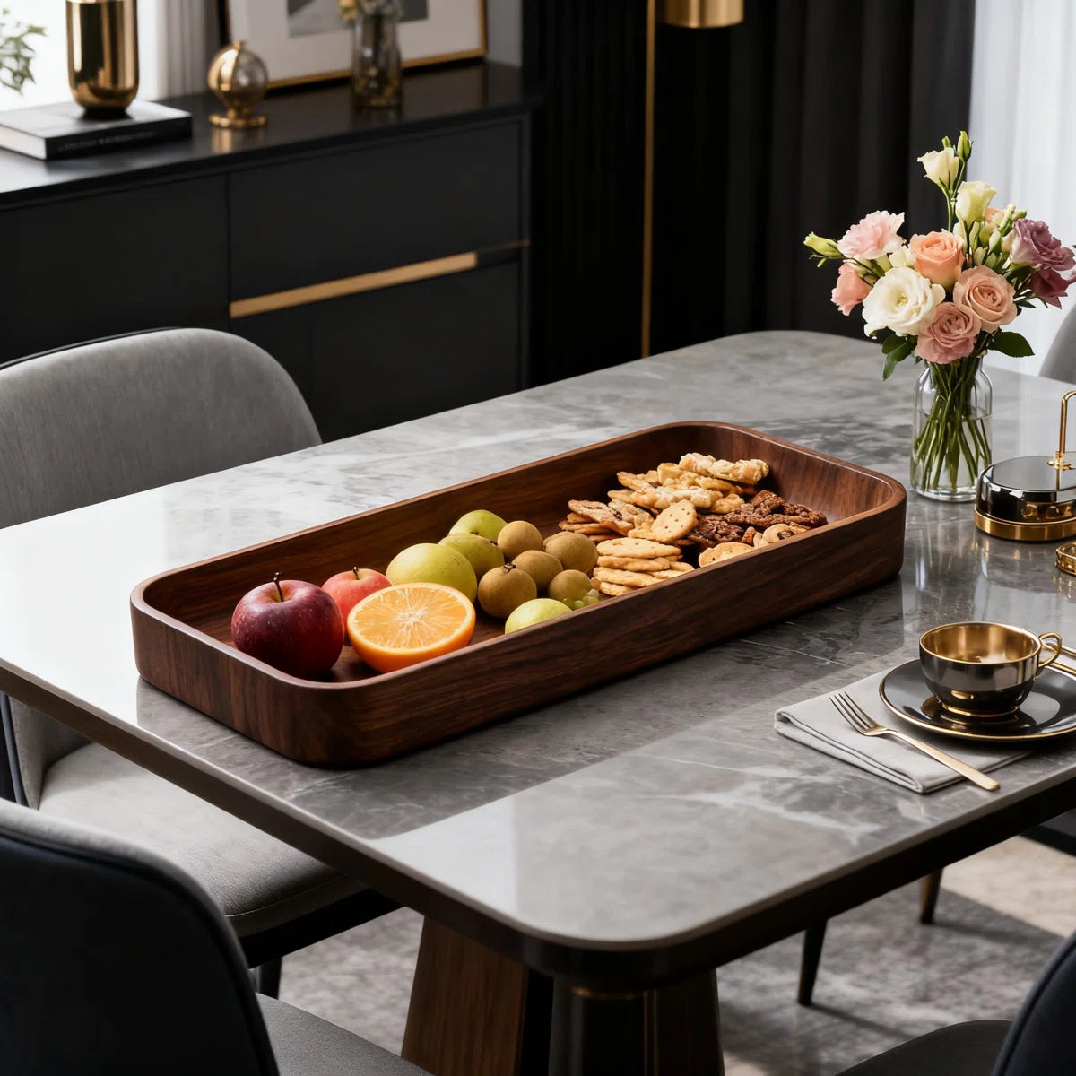 carpentray smole square for living room wooden