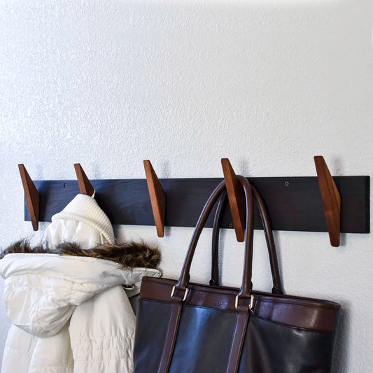 Carpentray Wooden Wall Hooks With 5 Hooks