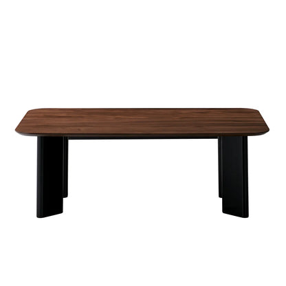carpentray premium coffee table walnut finish (85*50*45cm)
