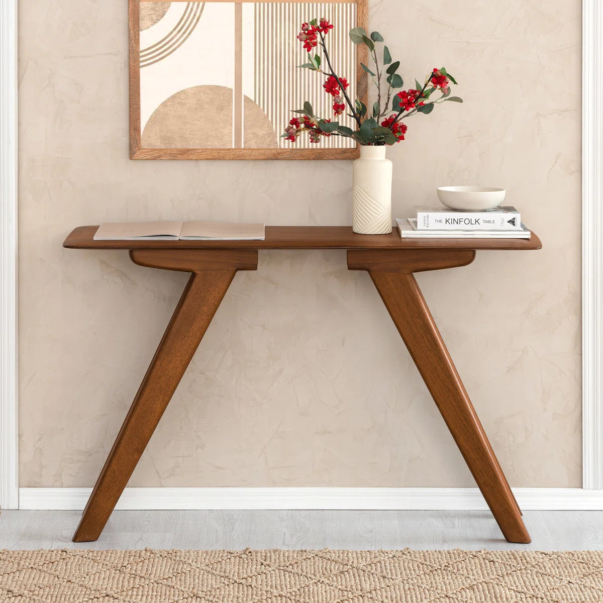 carpentray 150cm long wooden console table