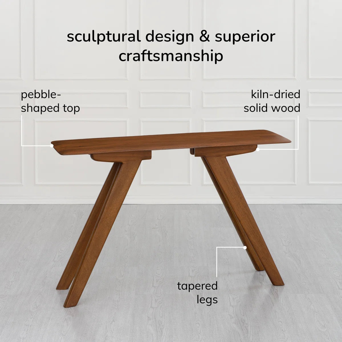 Carpentray 80cm Long Wooden Console Table