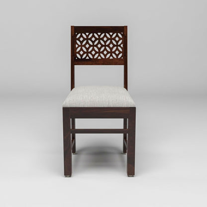 carpentray furniture sheesham wooden 2 dining chair soft cusion set of 2 for living room