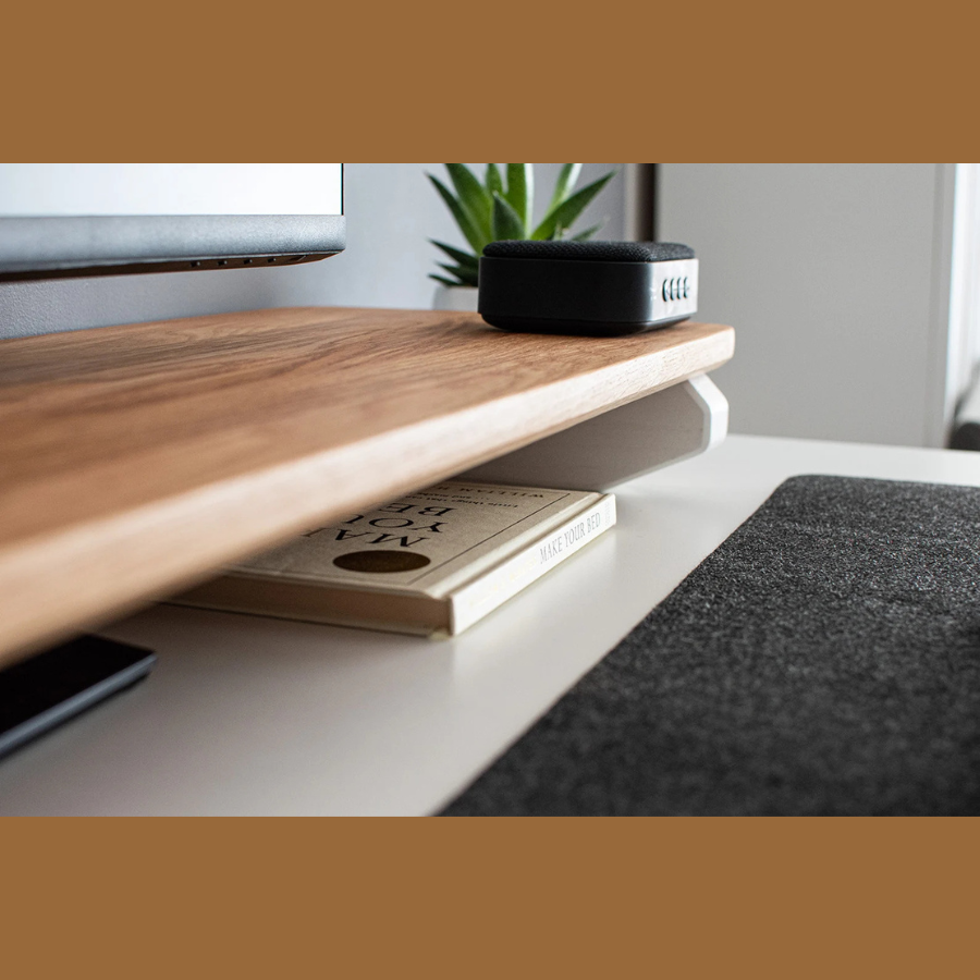 carpentray 66cm long wooden monitor riser