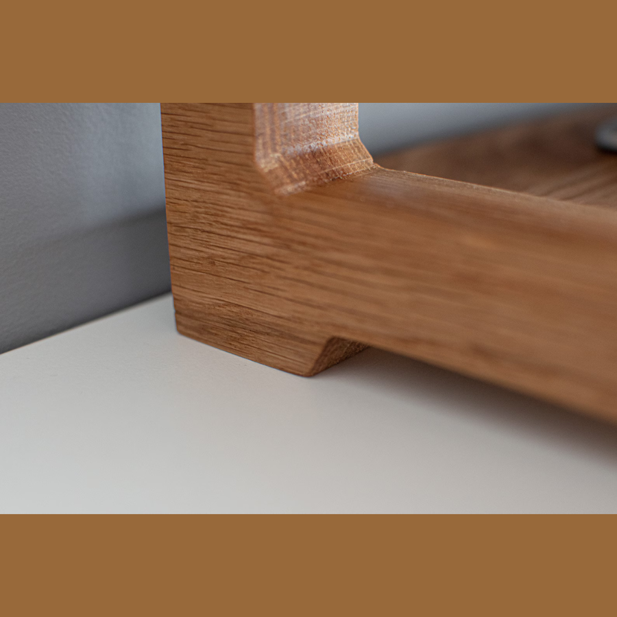 Carpentray 150cm Long Dual Shelf Solid Sheesham Wooden Monitor Riser