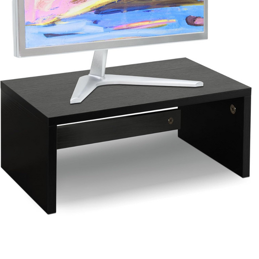 Carpentray Higher Monitor Stand Riser, Wood Monitor Riser (Black)